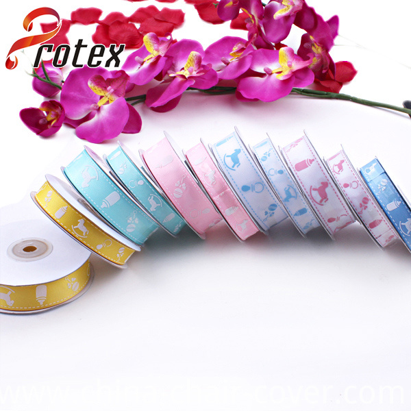 Horse & Feeding Bottle Printed Ribbon
